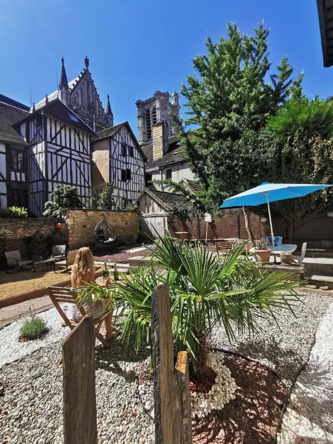 Appartamento Le Papillon de la Cathédrale - Calme - Jardin - Wifi Troyes Esterno foto
