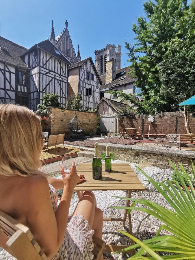 Appartamento Le Papillon de la Cathédrale - Calme - Jardin - Wifi Troyes Esterno foto